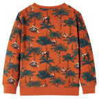 Kinder-Sweatshirt Helles Rostbraun 128