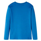 Kinder-Langarmshirt Petrolblau 116