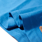 Kinder-Langarmshirt Petrolblau 116