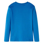 Kinder-Langarmshirt Petrolblau 128