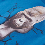 Kinder-Langarmshirt Petrolblau 128