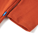 Kinder-Langarmshirt Rostbraun 92