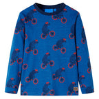 Kinderpyjama mit Langen Ärmeln Petrolblau 128