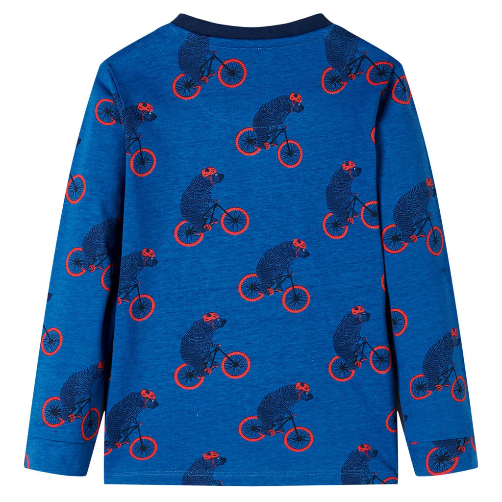 Kinderpyjama mit Langen Ärmeln Petrolblau 140