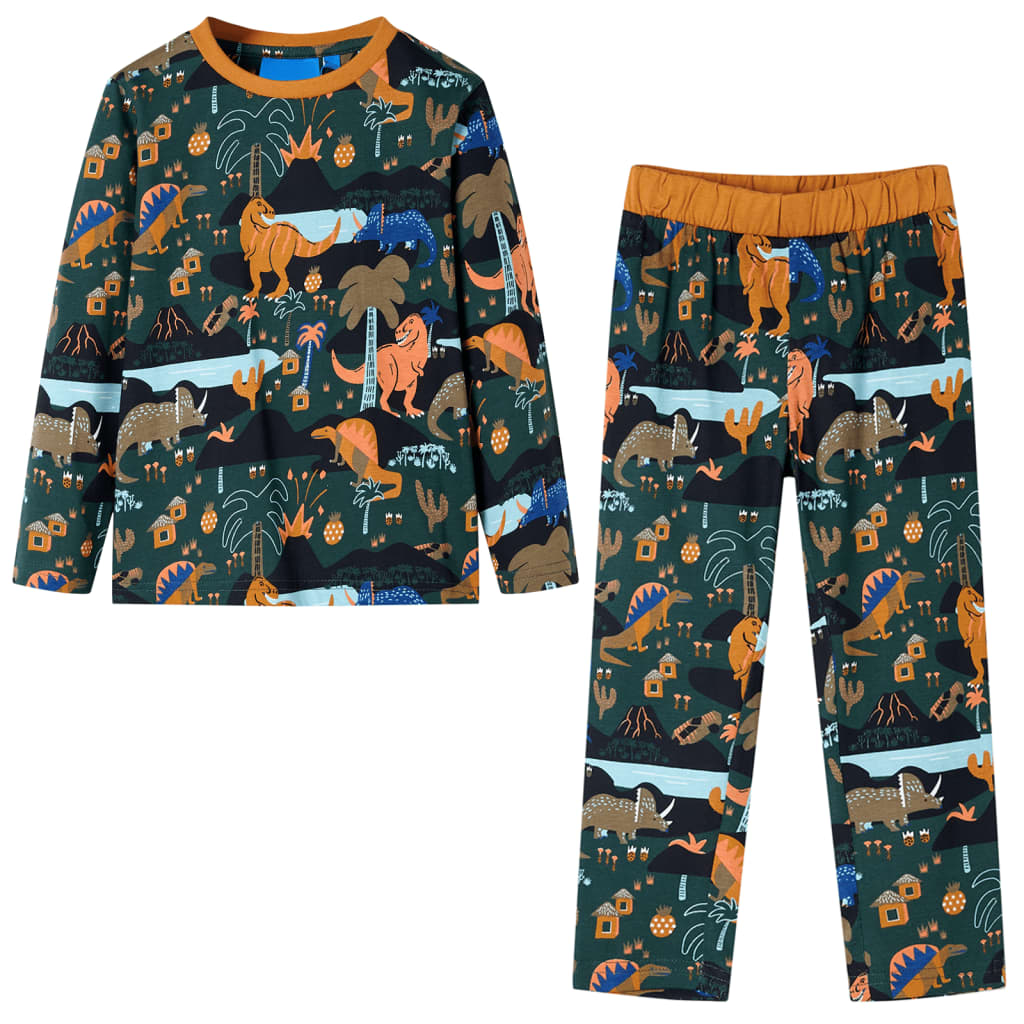 Kinderpyjama mit Langen Ärmeln Khaki 116