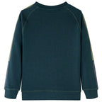 Kinder-Sweatshirt Moosgrün 140
