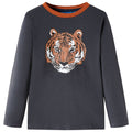 Kinder-Langarmshirt Anthracite 104