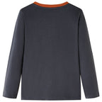 Kinder-Langarmshirt Anthracite 128