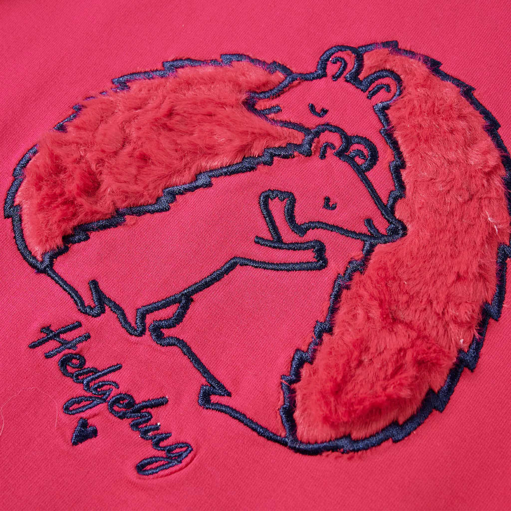Kinder-Sweatshirt Knallrosa 116