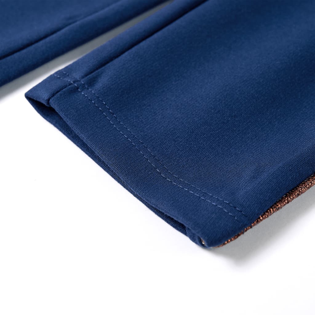 Kinderhose mit Kordelzug Marineblau 140