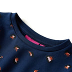 Kinderkleid mit Langen Ärmeln Marineblau 140