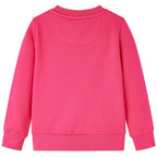Kinder-Sweatshirt Knallrosa 92