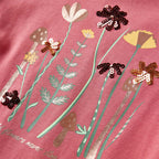 Kinder-Langarmshirt Altrosa 128