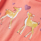 Kinder-Langarmshirt Korallenrosa 116