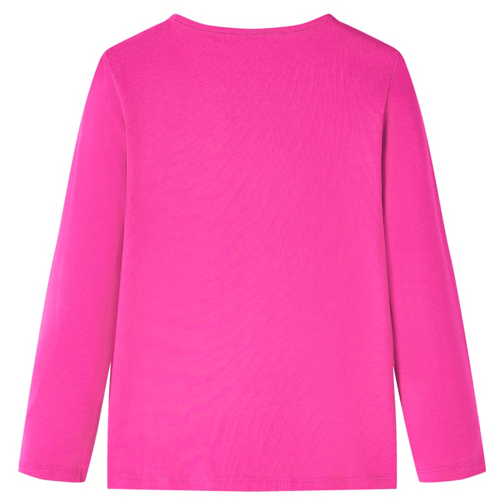 Kinder-Langarmshirt Dunkelrosa 104