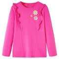 Kinder-Langarmshirt Dunkelrosa 116