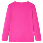 Kinder-Langarmshirt Dunkelrosa 116