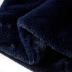 Kindermantel Kunstpelz Marineblau 128