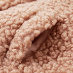 Kinder-Kapuzenjacke Teddy-Kunstpelz Heller Cognac 104