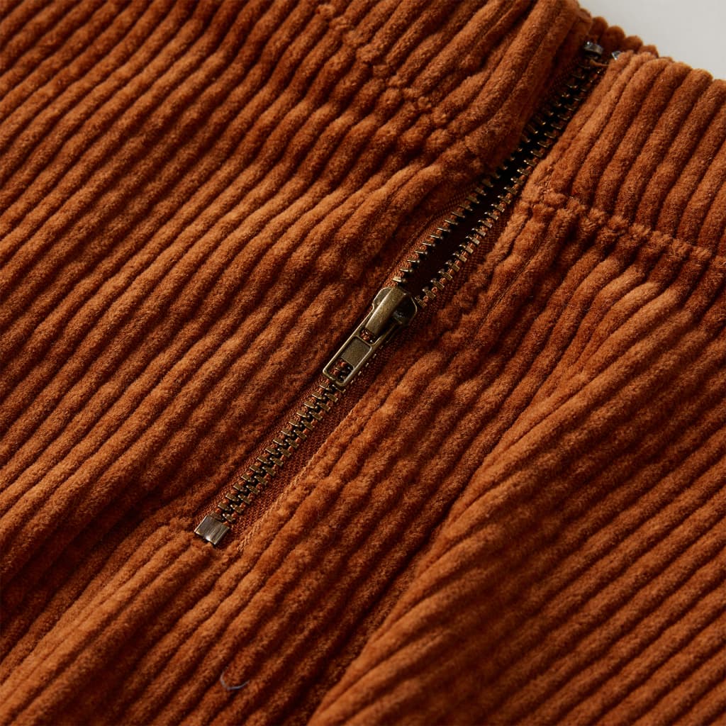 Kinderrock mit Taschen Cord Cognac 104
