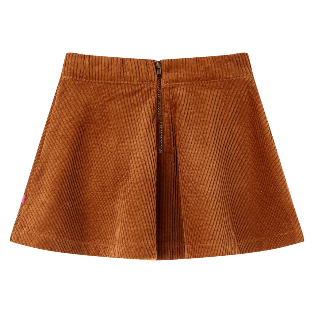 Kinderrock mit Taschen Cord Cognac 116