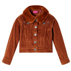Kinderjacke Cord Cognac 104