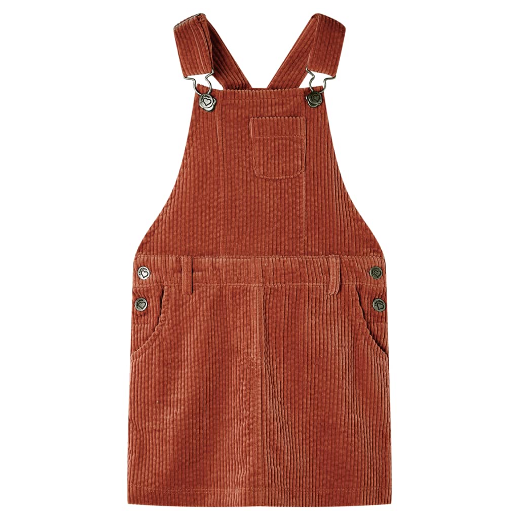 Kinder-Latzkleid Cord Hellrosa 104
