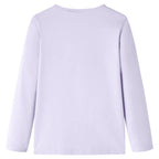 Kinder-Langarmshirt Helllila 140