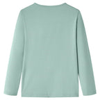 Kinder-Langarmshirt Minzgrün 116