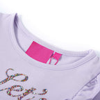 Kinder-Langarmshirt Helllila 104