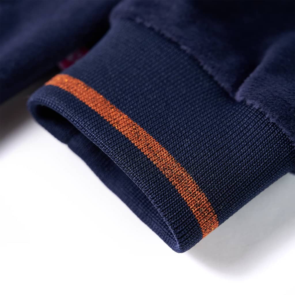 Kinder-Kapuzenjacke Marineblau 128