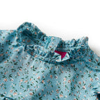 Kinderkleid mit langen Ärmeln Blau 104