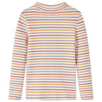 Kinder-Langarmshirt Halbrollkragen Ecru 104