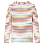Kinder-Langarmshirt Halbrollkragen Ecru 104