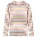 Kinder-Langarmshirt Halbrollkragen Ecru 128