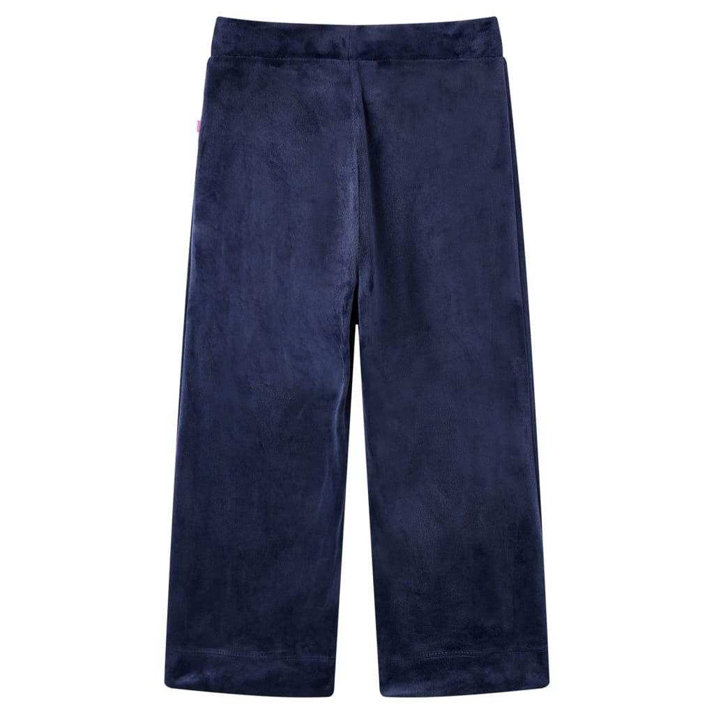 Kinderhose Samt Dunkelblau 116