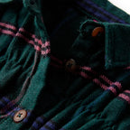 Kinderkleid mit Langen Ärmeln und Rüschen Dunkelgrün 92