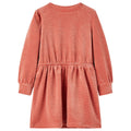 Kinderkleid mit Langen Ärmeln Mittelrosa 92