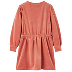 Kinderkleid mit Langen Ärmeln Mittelrosa 92