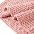 Kinder-Pulloverweste Gestrickt Hellrosa 128