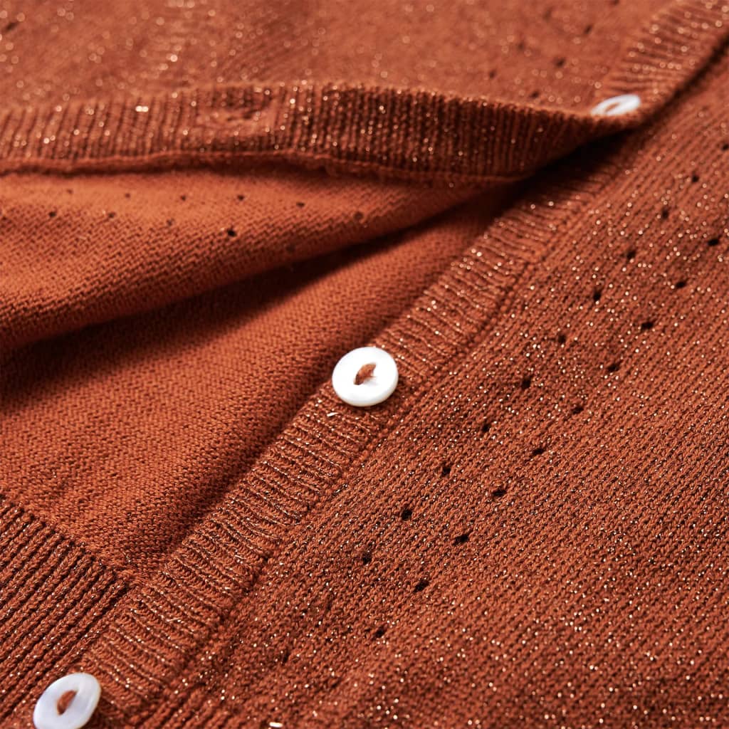 Kinder-Strickjacke Cognac 92