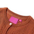 Kinder-Strickjacke Cognac 104