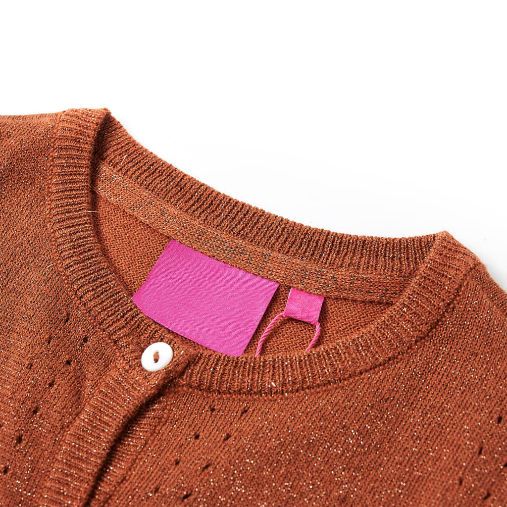 Kinder-Strickjacke Cognac 116