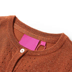 Kinder-Strickjacke Cognac 140