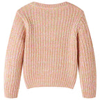 Kinderpullover Gestrickt Zartrosa 140
