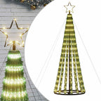 vidaXL LED Weihnachtsbaum 275 LEDs Warmweiß 180 cm