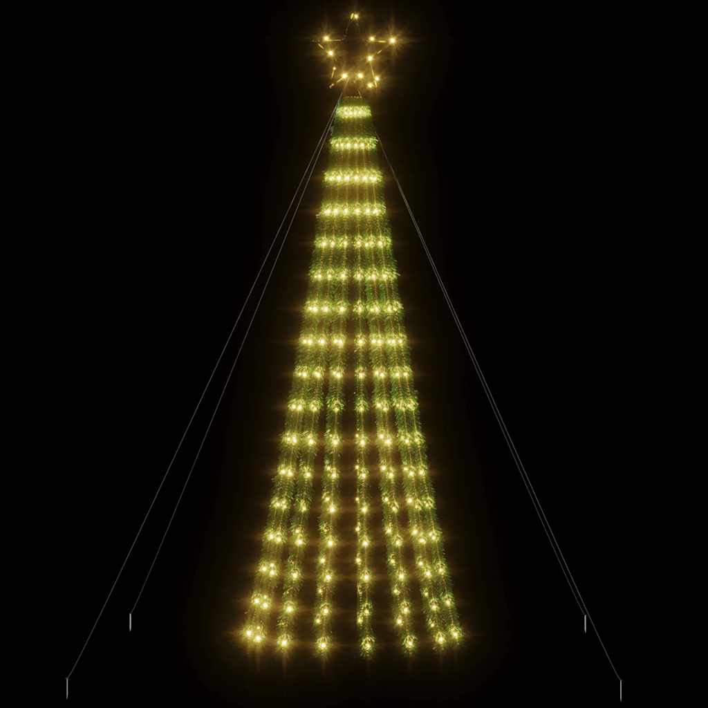 vidaXL LED Weihnachtsbaum 275 LEDs Warmweiß 180 cm