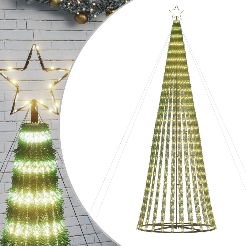 vidaXL LED Weihnachtsbaum 688 LEDs Warmweiß 300 cm