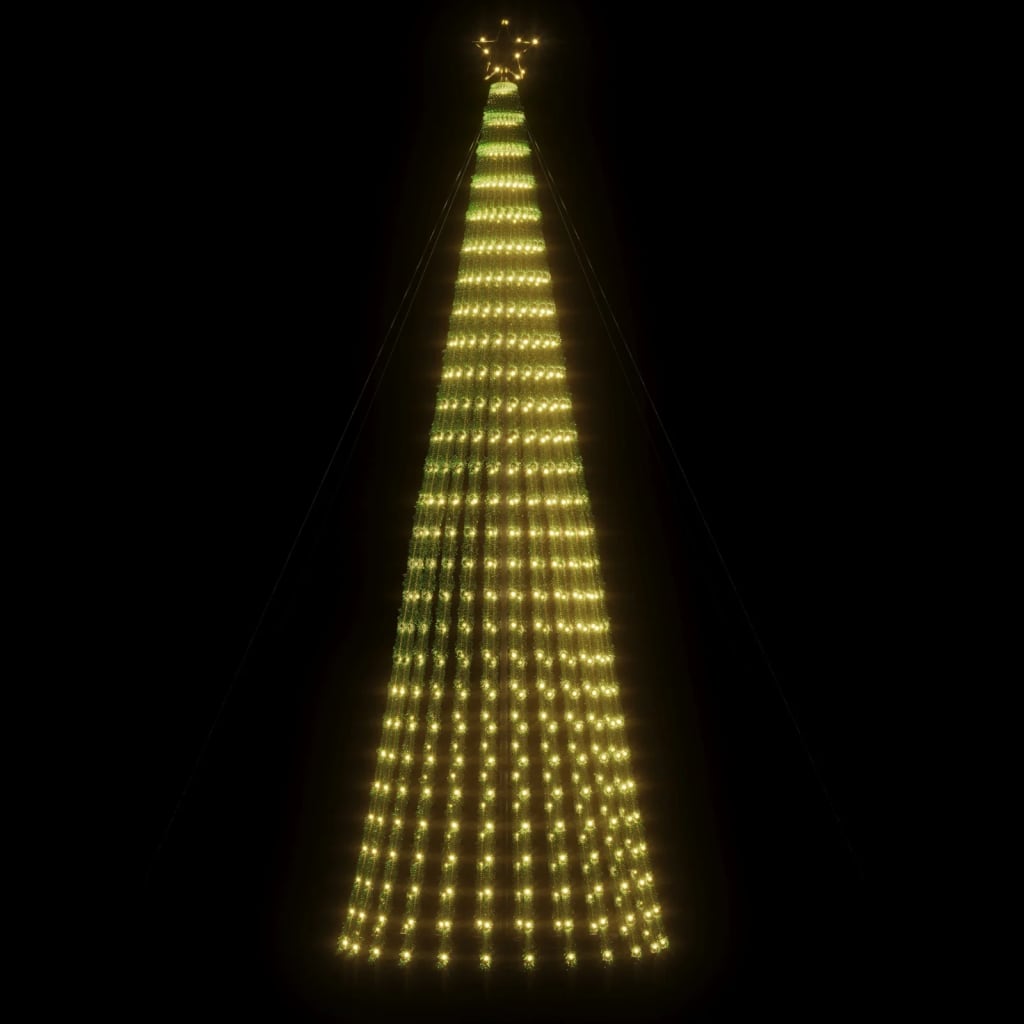 vidaXL LED Weihnachtsbaum 688 LEDs Warmweiß 300 cm
