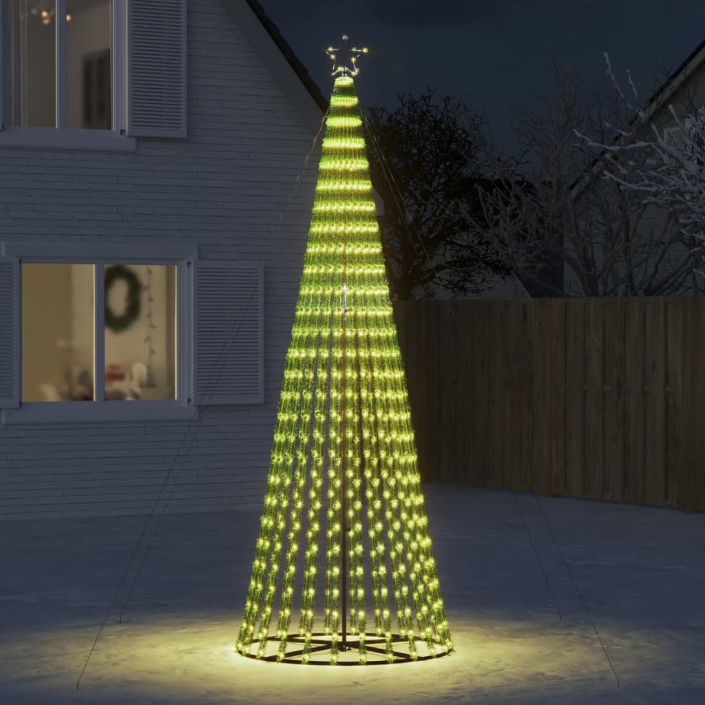 vidaXL LED Weihnachtsbaum 688 LEDs Warmweiß 300 cm